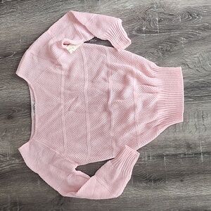 NEW! Vintage dB by David Brett Wide Neck 3/4 Sleeve Light Weight Knit Sweater